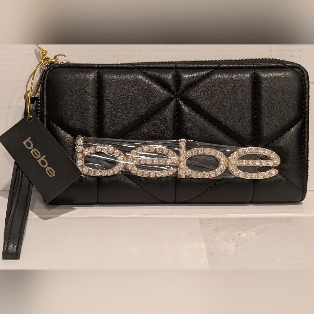 BEBE ZAZA WRISTLET BLACK NEW